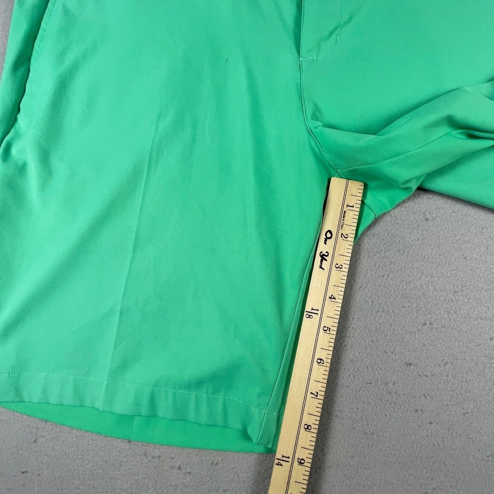 Adidas Golf Shorts Men 38 Green Flat Front Performance Activewear Athletic - Picture 6 of 10